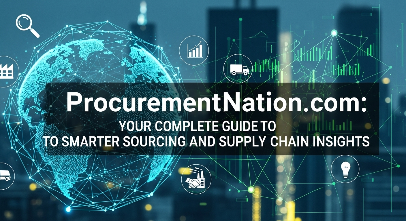 ProcurementNation.com: Your Complete Guide to Smarter Sourcing and Supply Chain Insights